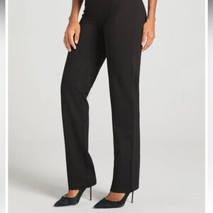 Betabrand Black Straight Leg Dress Pant Yoga Pants DPYP - Medium